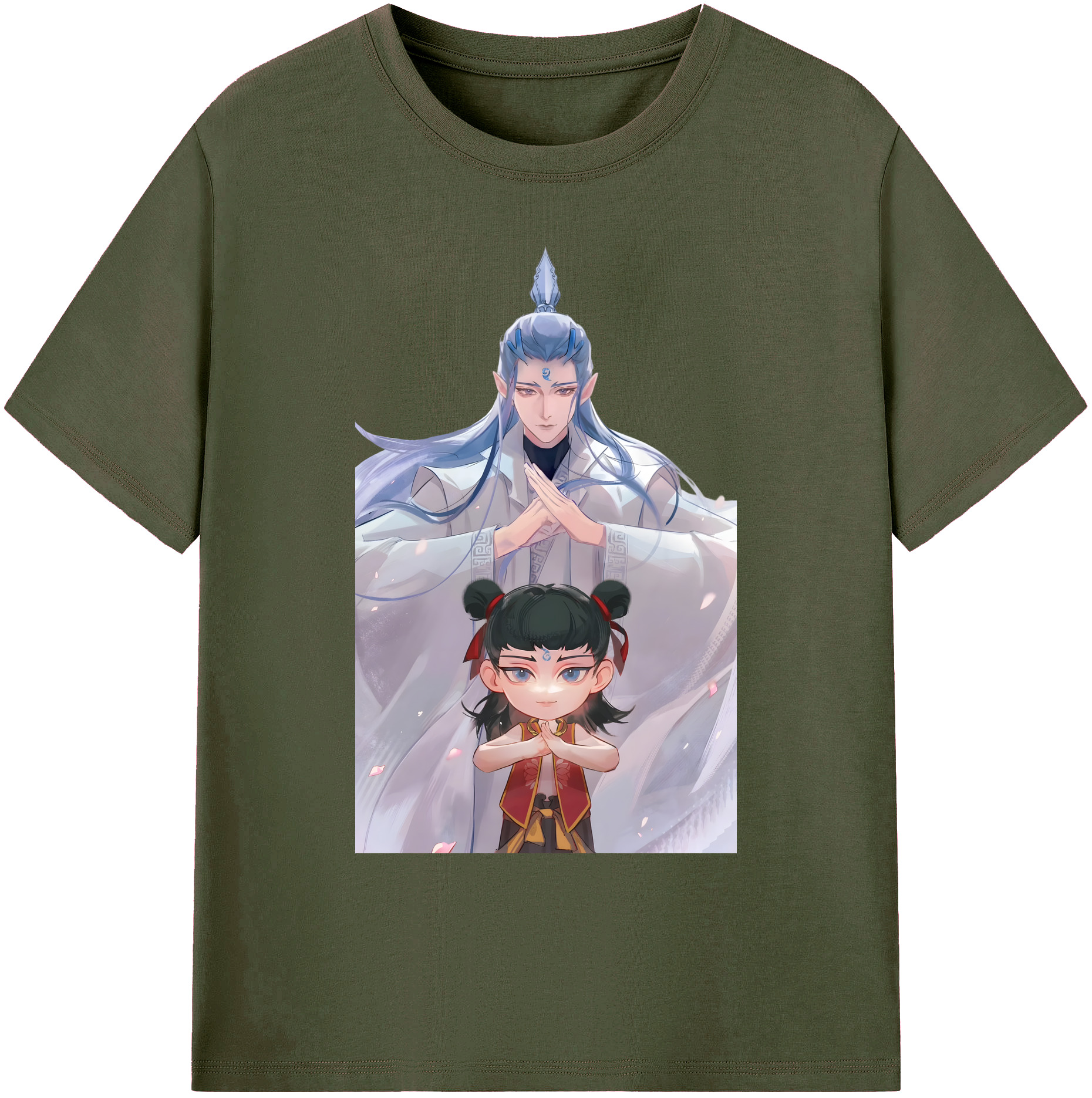 （画像用） Ne Zha 2 ナタ 魔童の大暴れ 綿100％ メンズ半袖Tシャツ｜肌触りやわらか＆通気性